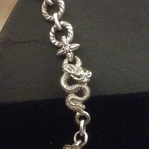 Artisan of Bali,dragon bracelet!925 solid Sterling silver!